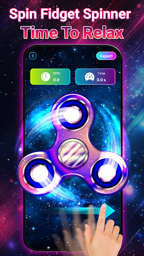 Draw Finger Spinner Glow Art screenshot 1