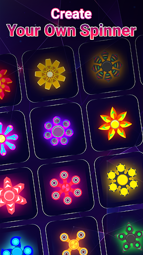 Draw Finger Spinner Glow Art screenshot 4